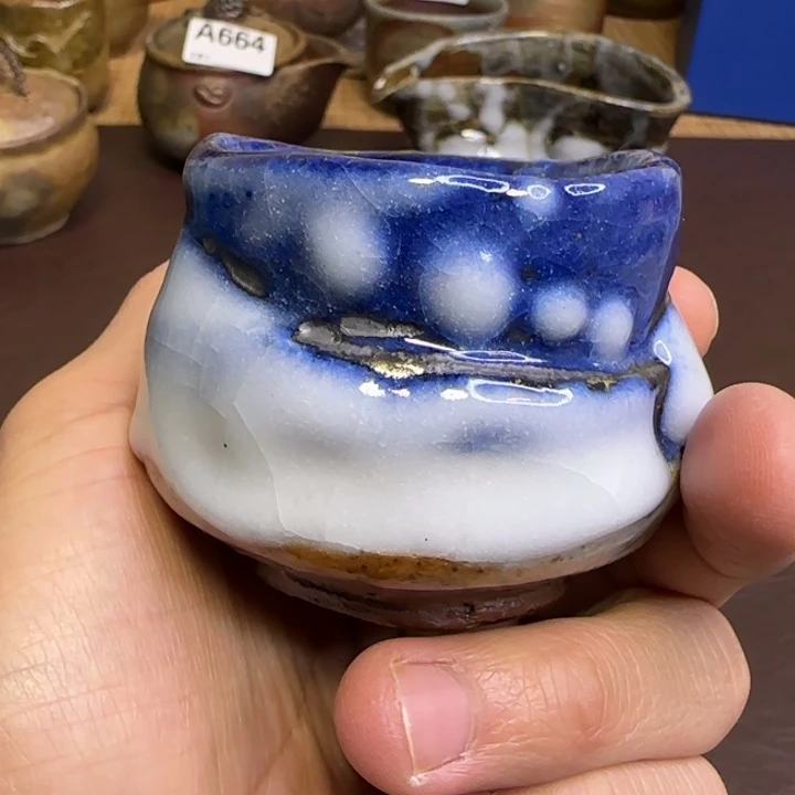 备前烧作品备前烧马场隆志主人杯