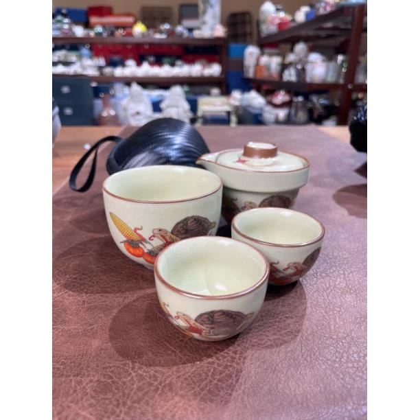 009富甲天下一壶三杯旅行茶具