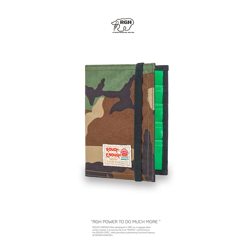 rough enough潮牌商务证件包passport护照包折叠便携收纳卡套卡包