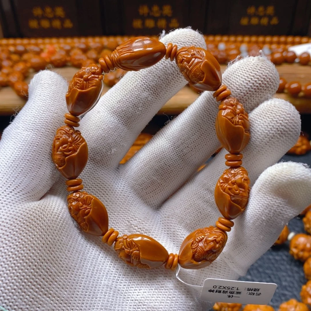 手串/手链橄榄核许静健1.25三面佛鲨鱼背财神