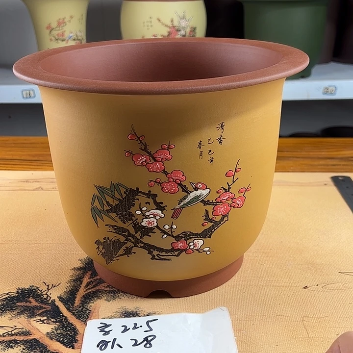 紫砂花盆紫砂兰花盆278