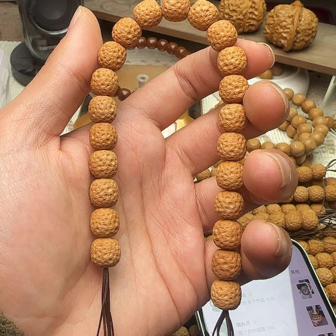 猴头核桃吊坠猫*月是可可上课记得记得就