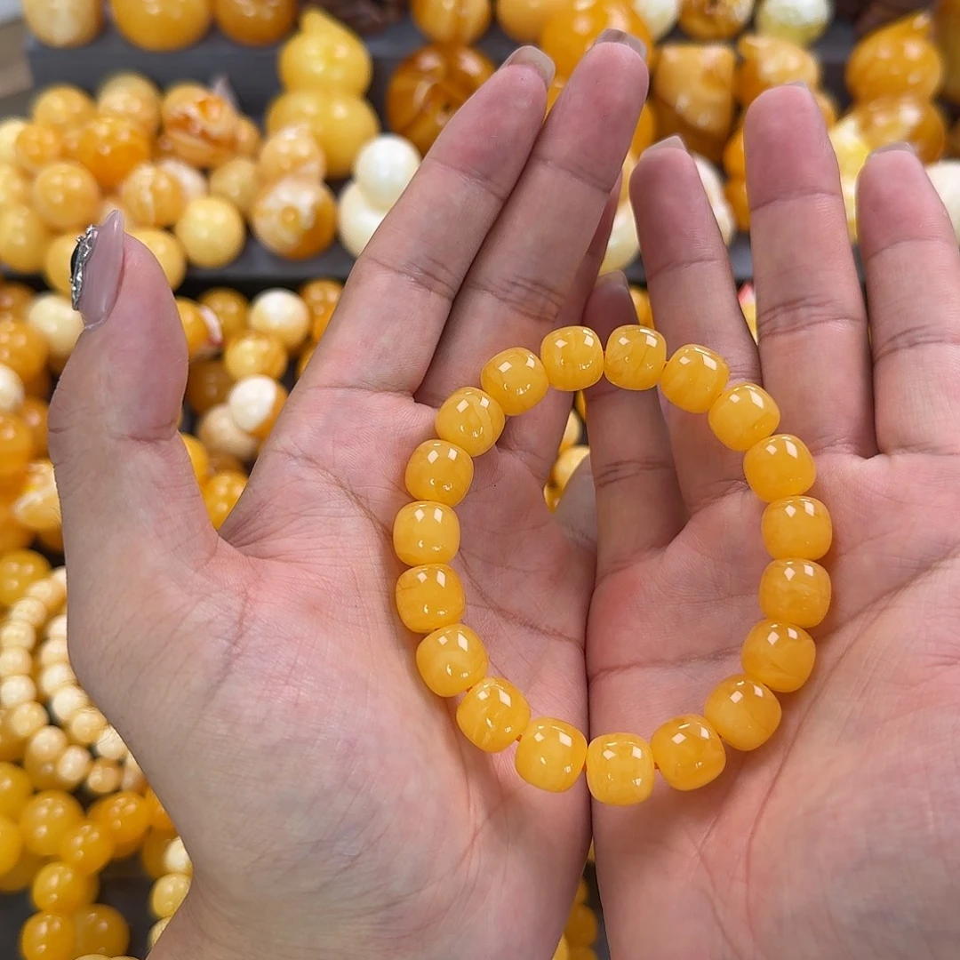 蜜蜡未镶嵌珠宝奇石同料12‘mm