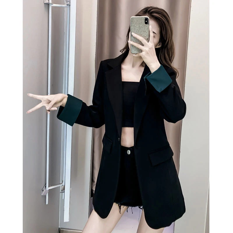 小西装外套女春秋 新款修身韩版时尚洋气质小个子休闲西服上衣