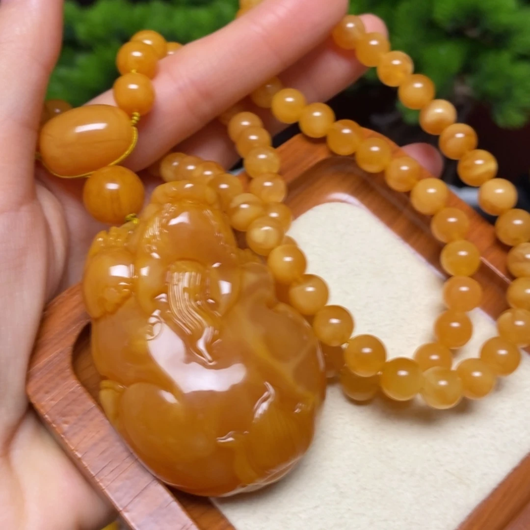 【闪购商品】蜜蜡颈饰未镶嵌项链