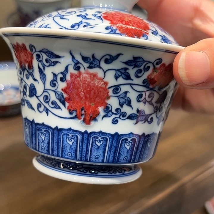 臻玉古坊原矿青花釉里红