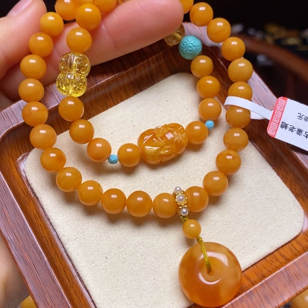 【闪购商品】蜜蜡手链未镶嵌手串