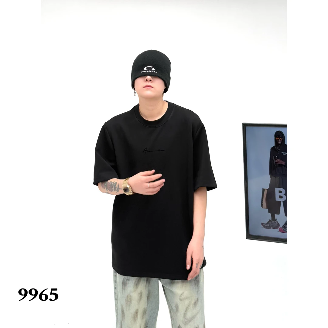 大码男装铜氨丝柔软舒适300斤百搭潮流高品质大码春季半袖PX9965