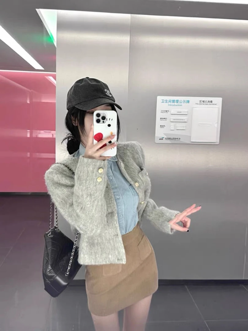 16761韩系复古半身裙女秋季新款千金风百搭裙子