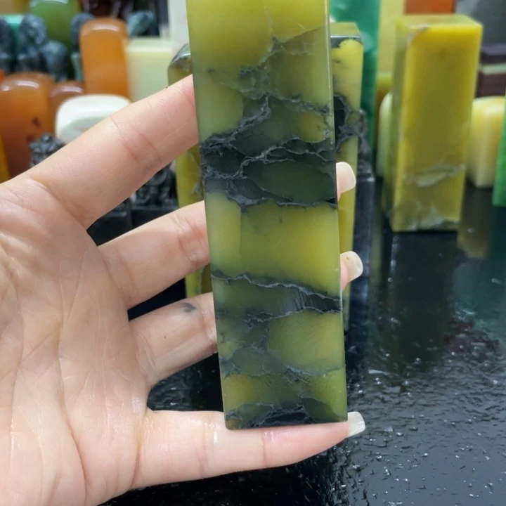 泊***雍青田石混合各种石