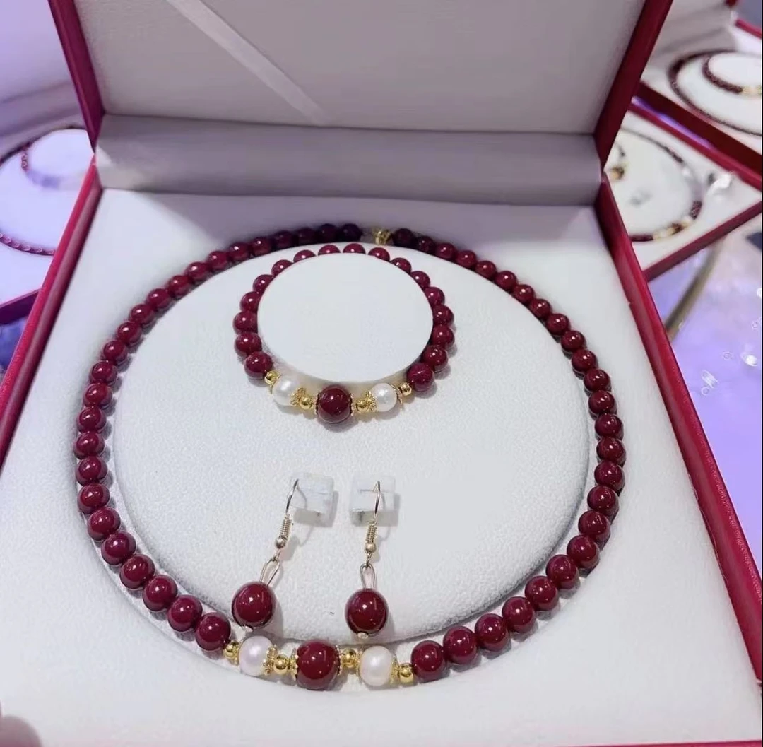 时尚百搭红色套装三件套百搭简约女士配饰