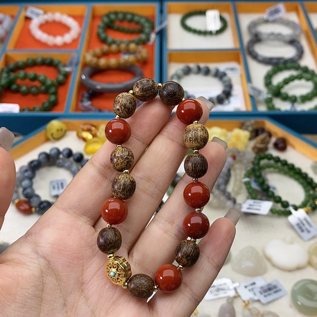 南红玛瑙未镶嵌手链W1南红10mm