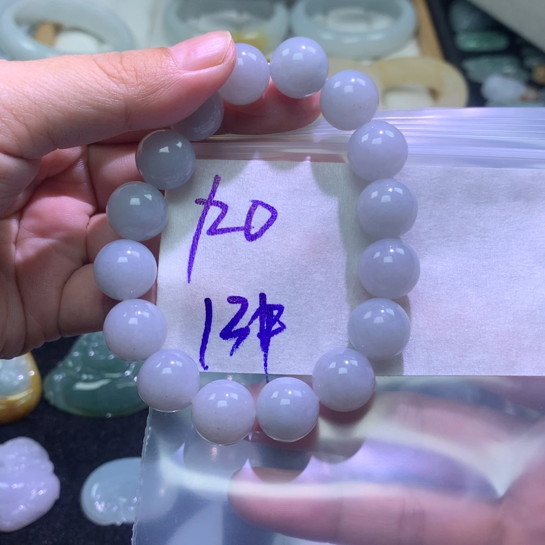 定制翡翠未镶嵌珠链卡13