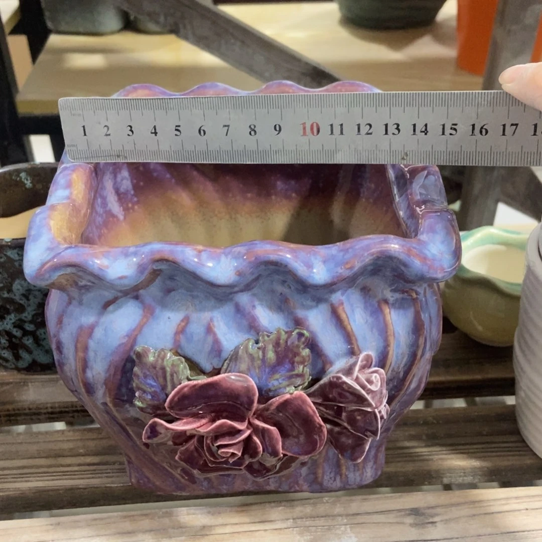 红陶高温陶瓷花盆