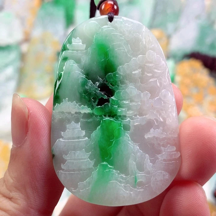 翡翠未镶嵌吊坠(不含链)