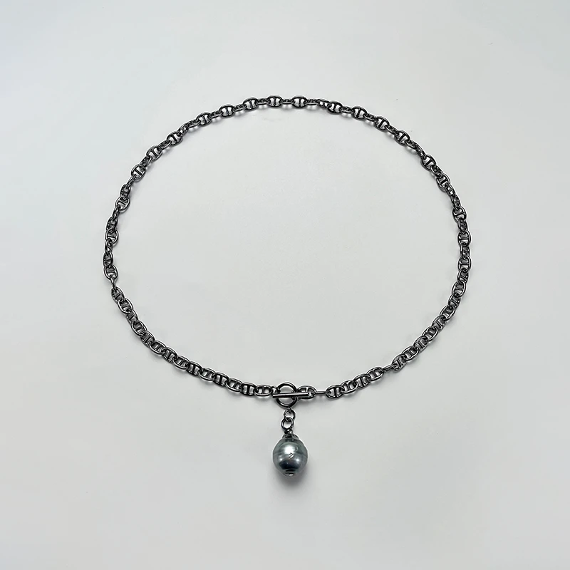 【短发七七】13-15mm海水大溪地巴洛克项链（多样性发一）