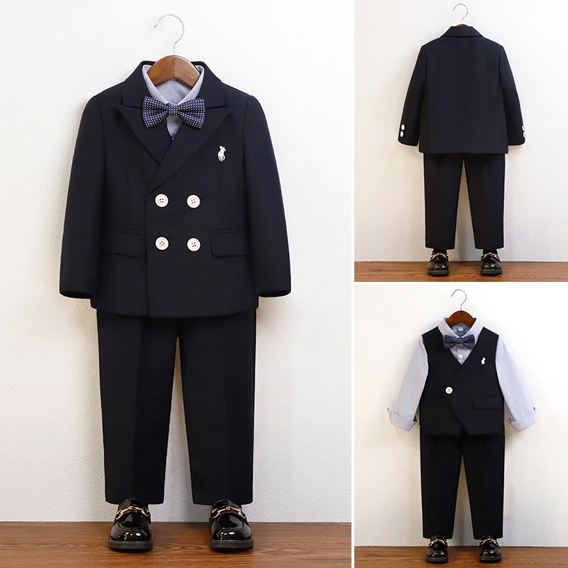 中小童周岁礼服宝宝主持钢琴演出服