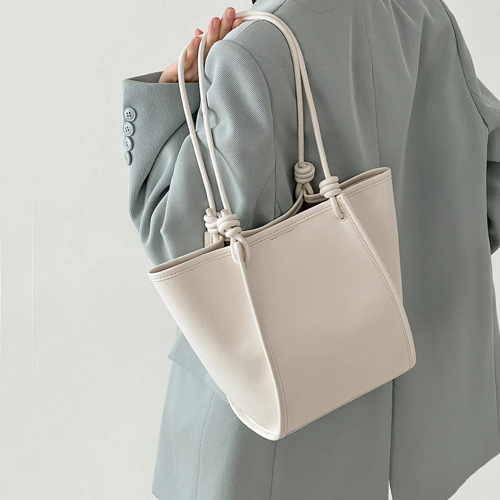 DOUBLE.R【脱脂玫瑰】原创·通勤托特包 2025新款包大容量包包单肩包