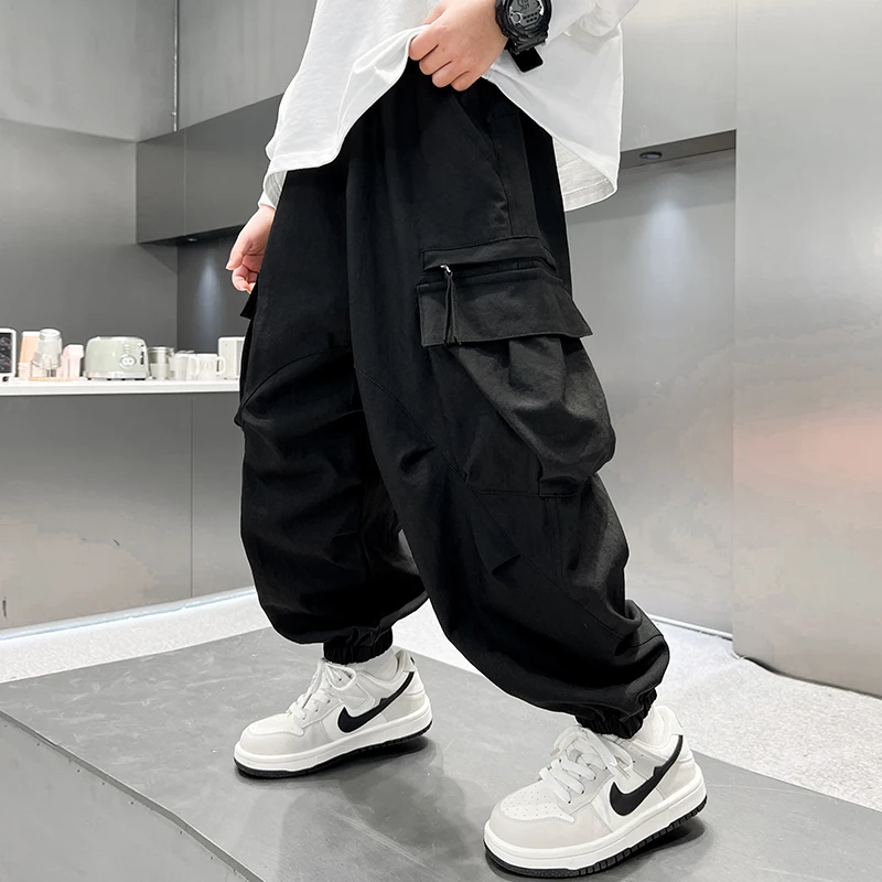 男童春秋款工装裤2025新款春季薄款休闲裤儿童裤子【TQ】A5029