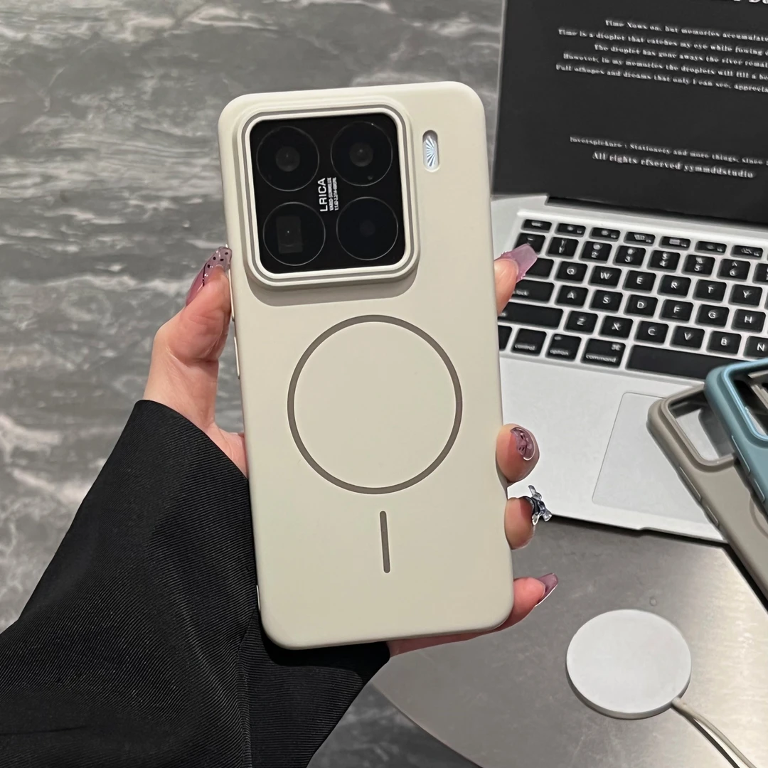 Magsafe磁吸适用小米15pro手机壳小米17Pro超薄磨砂14pro全包防摔