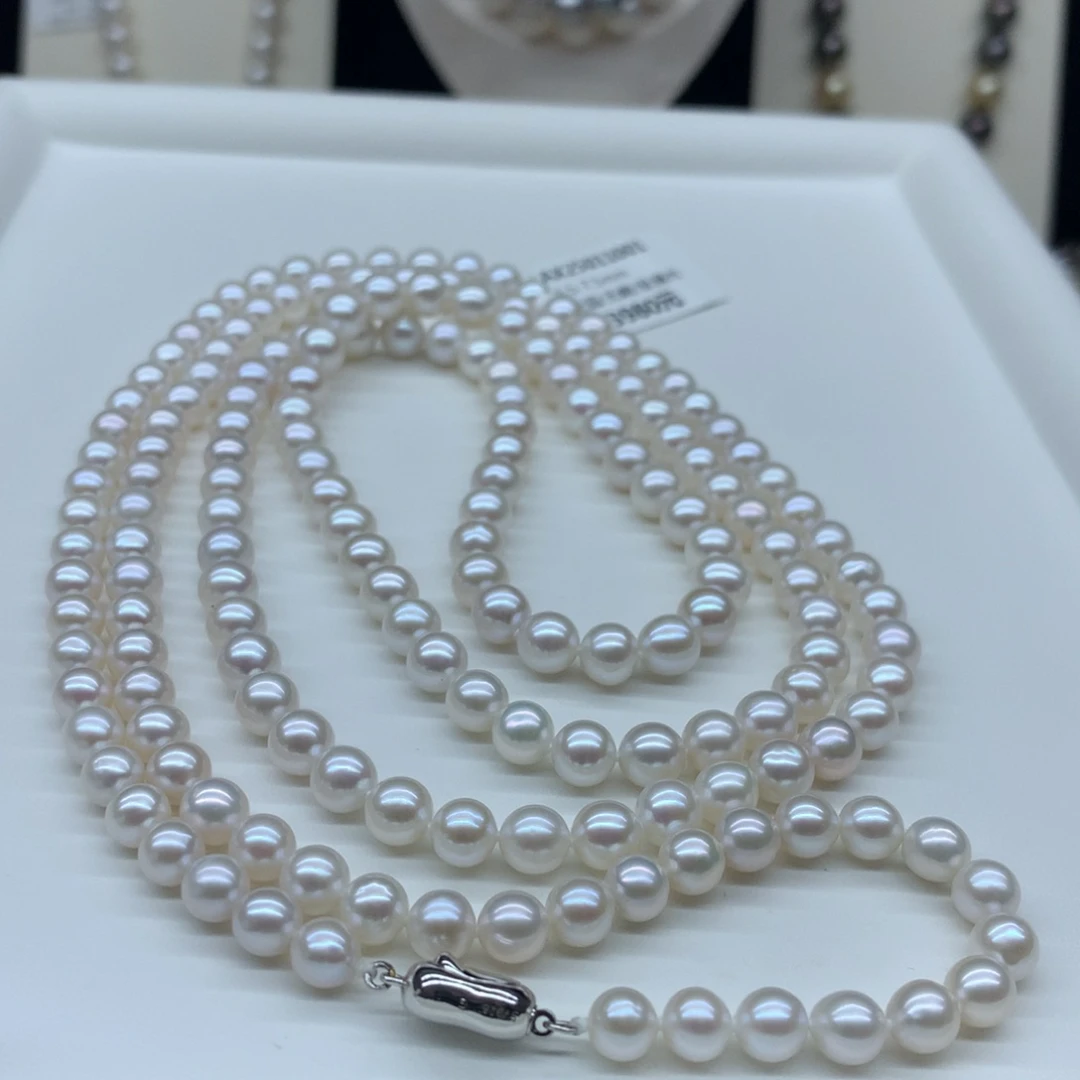 淡水珍珠未镶嵌颈饰1米6爱迪生毛衣链