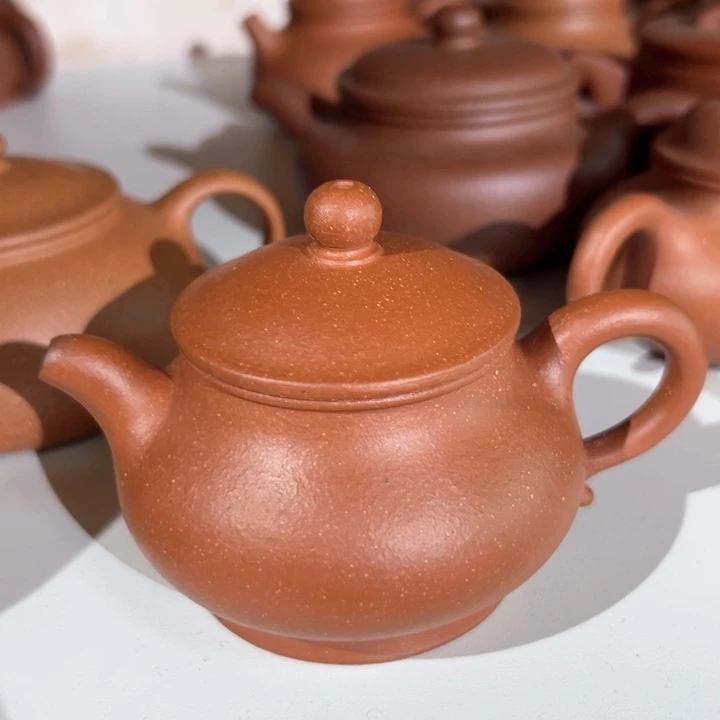 茶壶紫砂降坡潘壶2个120c c