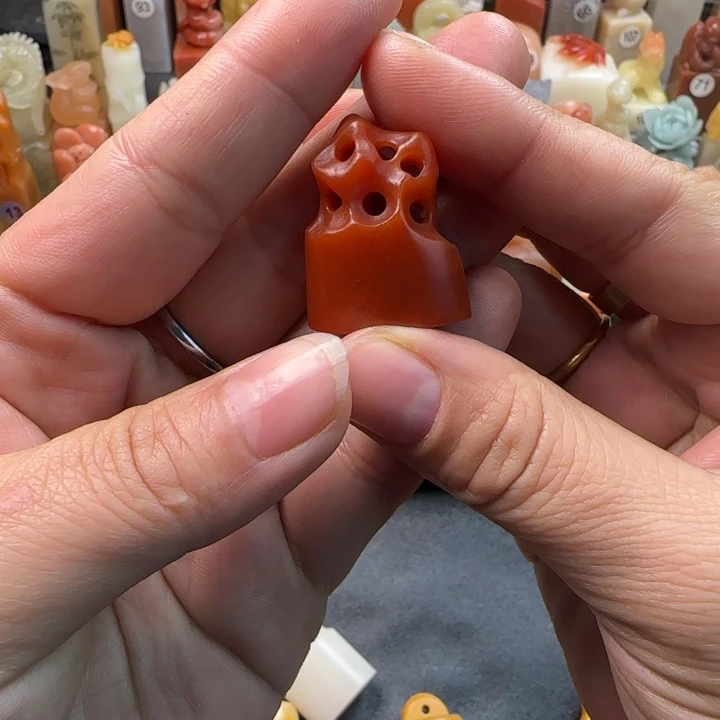 昌化石印石今*1.6-2.2厘米包刻字