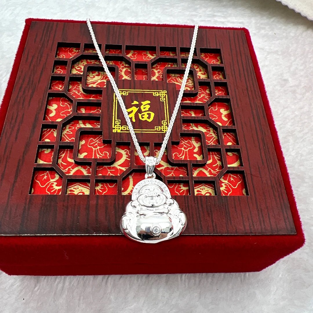 999足银货号 1017 银色项链女款【无礼盒】