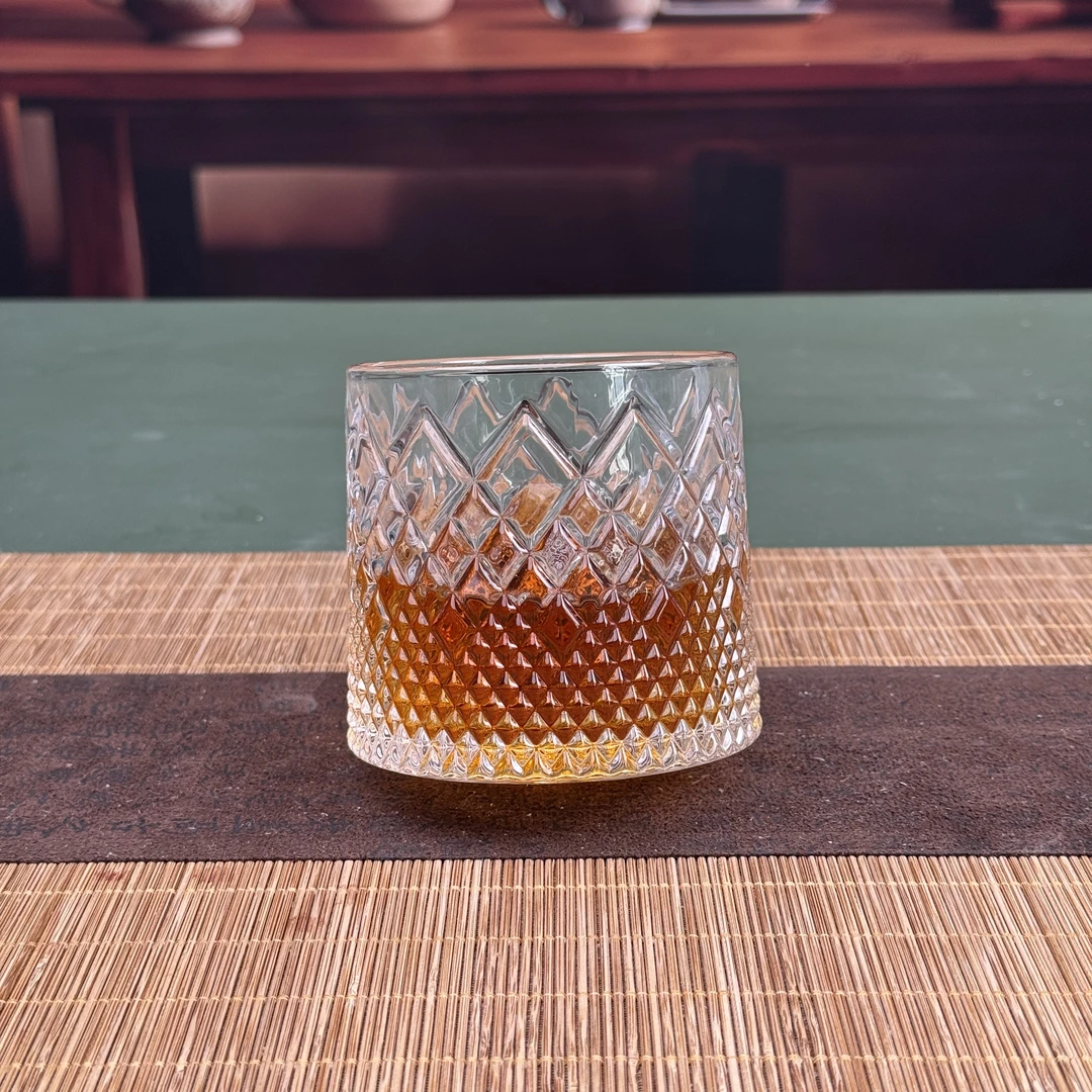 转转杯不倒翁水晶琉璃杯 A166