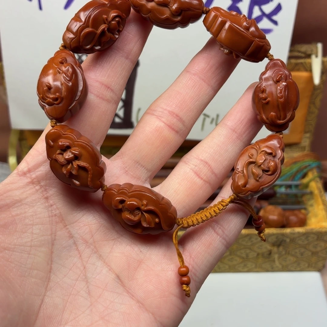 吊坠橄榄核花边无相佛