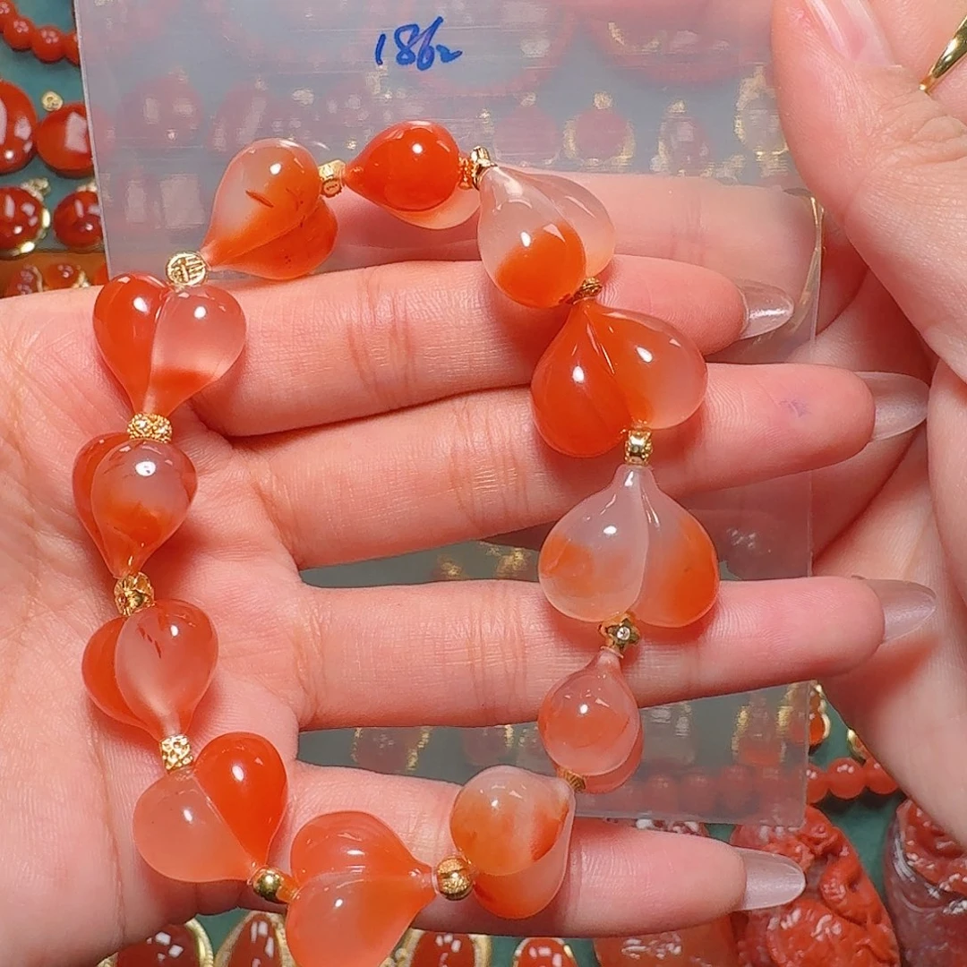 南红玛瑙未镶嵌手串