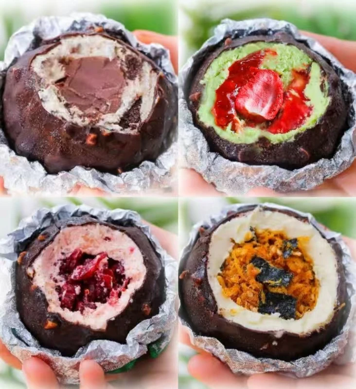 【糖心儿专属】脆皮巧克力梦龙冷萃酸奶球解馋代餐零食小甜品