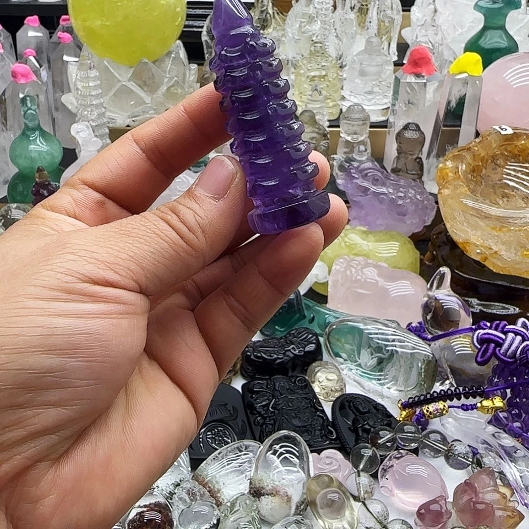 车挂水晶未镶嵌摆件