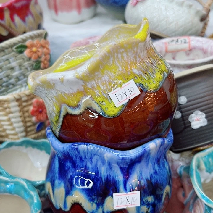 有孔，满10元发货多肉陶瓷花盆