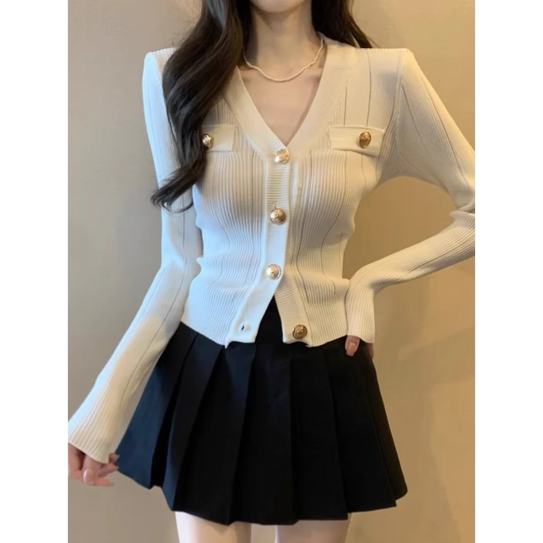 小香风针织衫外套女秋冬2025新款修身显瘦气质毛衣外穿打底衫上衣