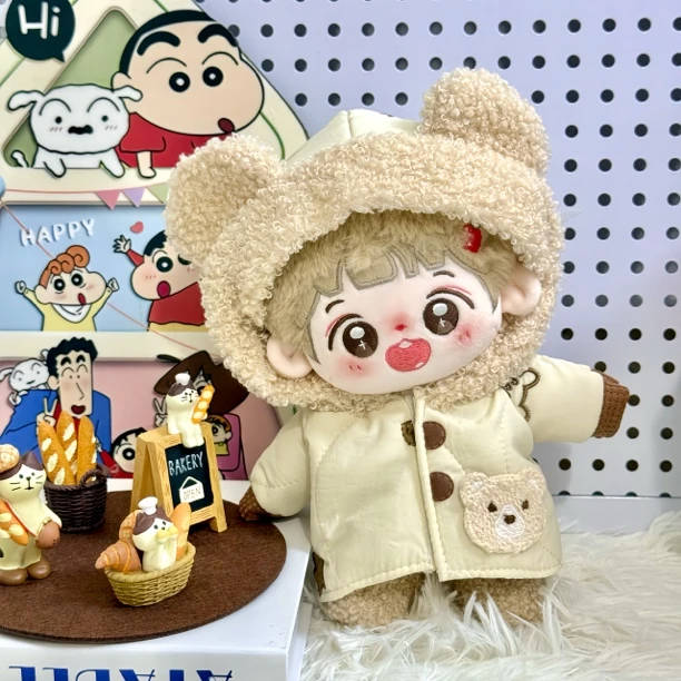 【小熊面包】20cm棉花娃娃衣服裙子男女毛绒玩偶可爱套装换装娃衣萌