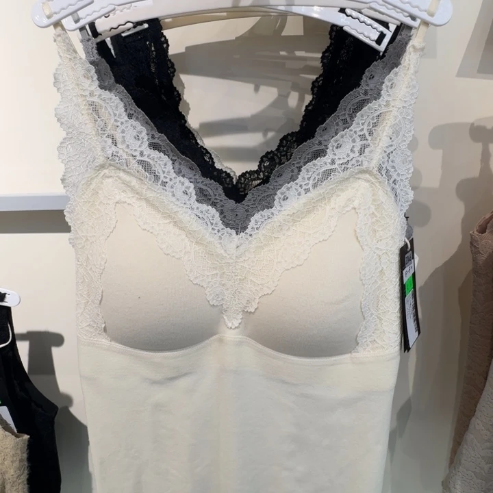 吊带白色蕾丝款新款