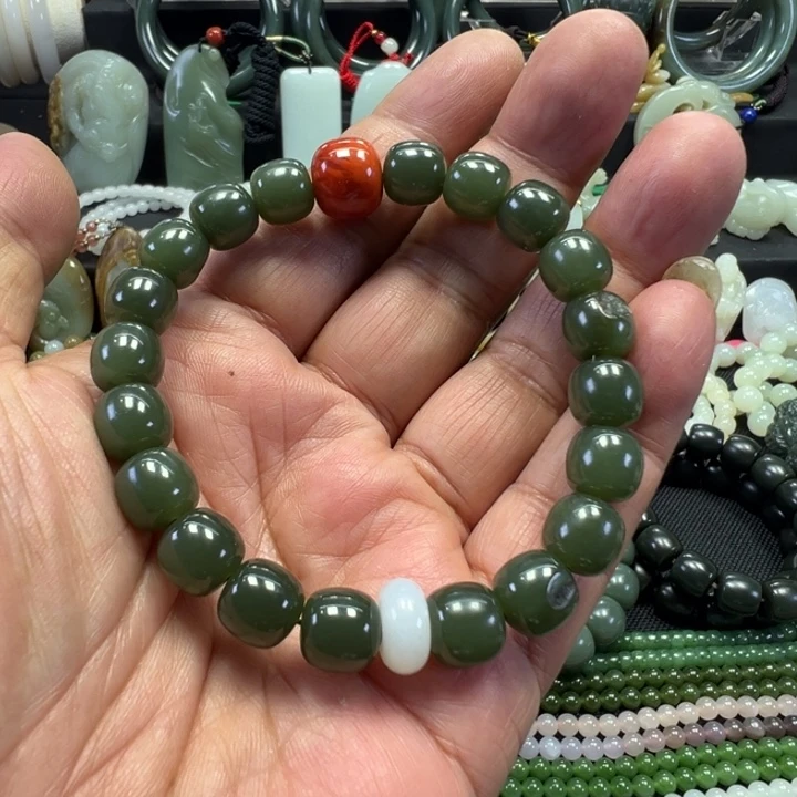 和田玉未镶嵌套链