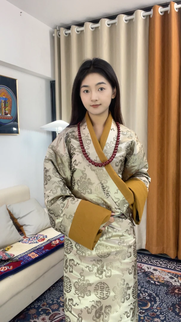 【送腰带】～锦缎藏式多巴胺康巴安多藏袍女装藏袍锅庄舞