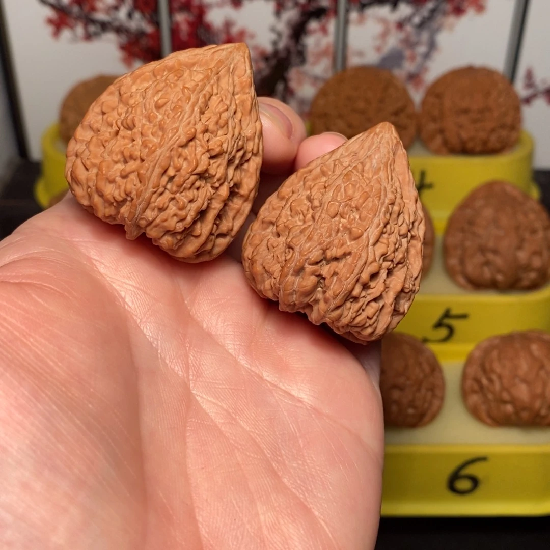 文玩核桃把件35尺塔尖核桃