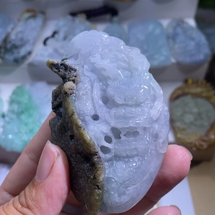 【闪购商品】颈饰未镶嵌翡翠龙牌