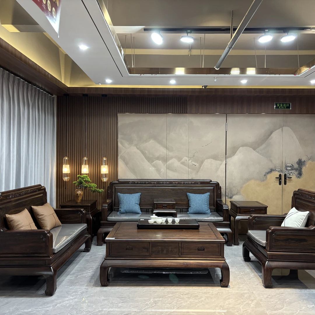 月满沙发 123规格 实木材质 家用简约现代新中式沙发