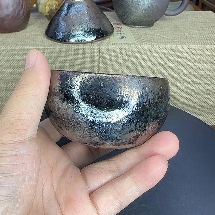 过***客云南建水紫陶浪鬼柴烧杯