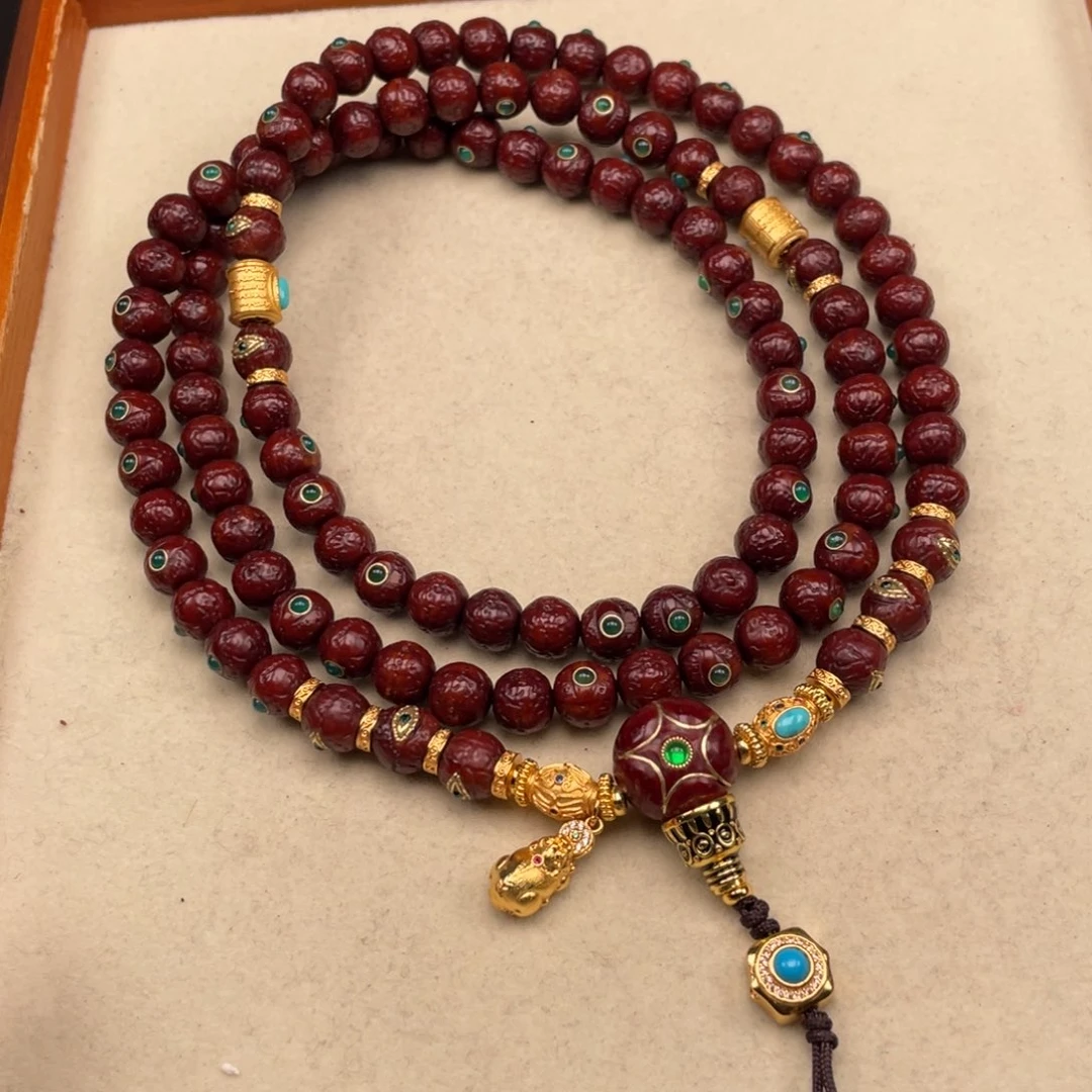 吊坠凤眼菩提紫**艺凤眼