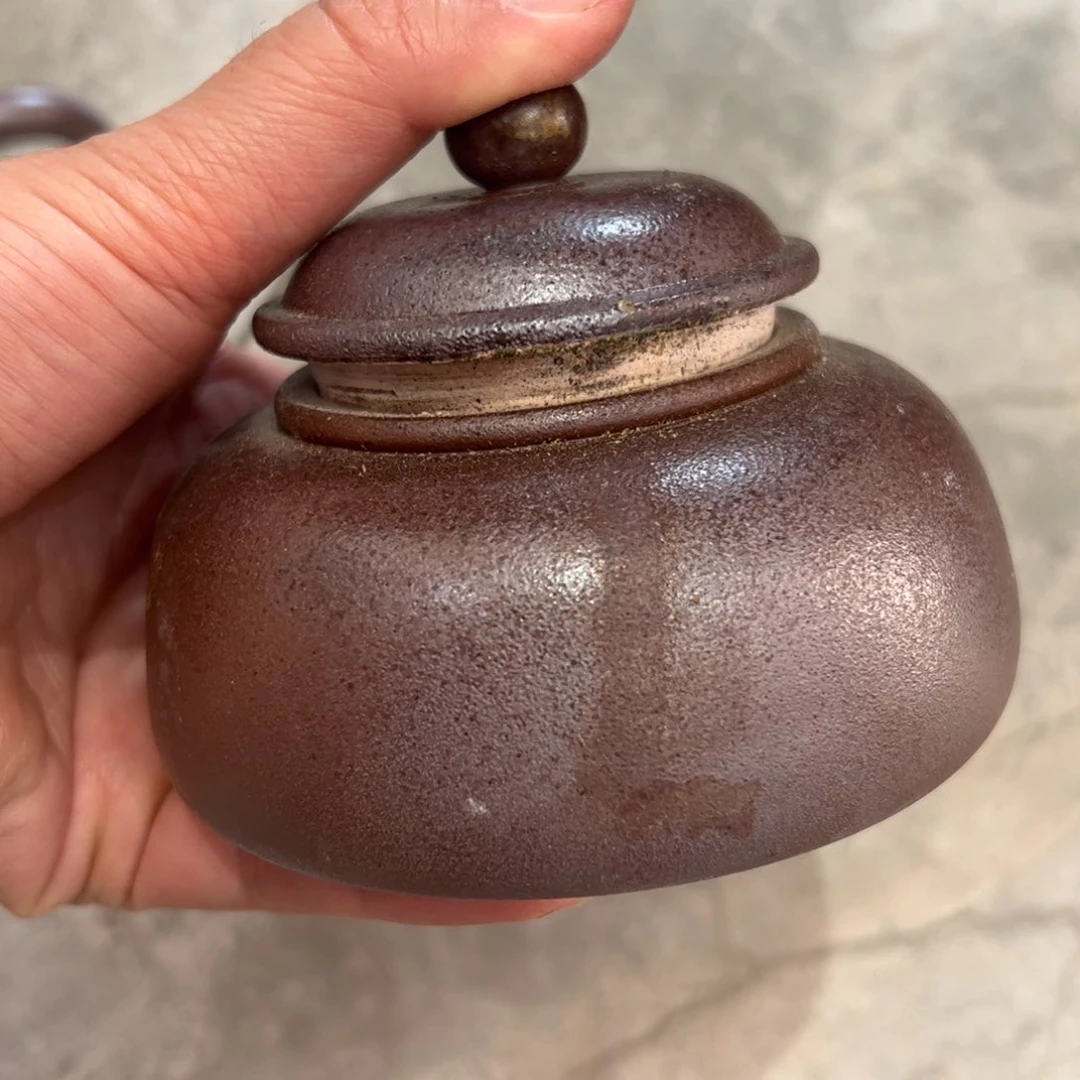 贵台龙窑柴烧茶罐A02