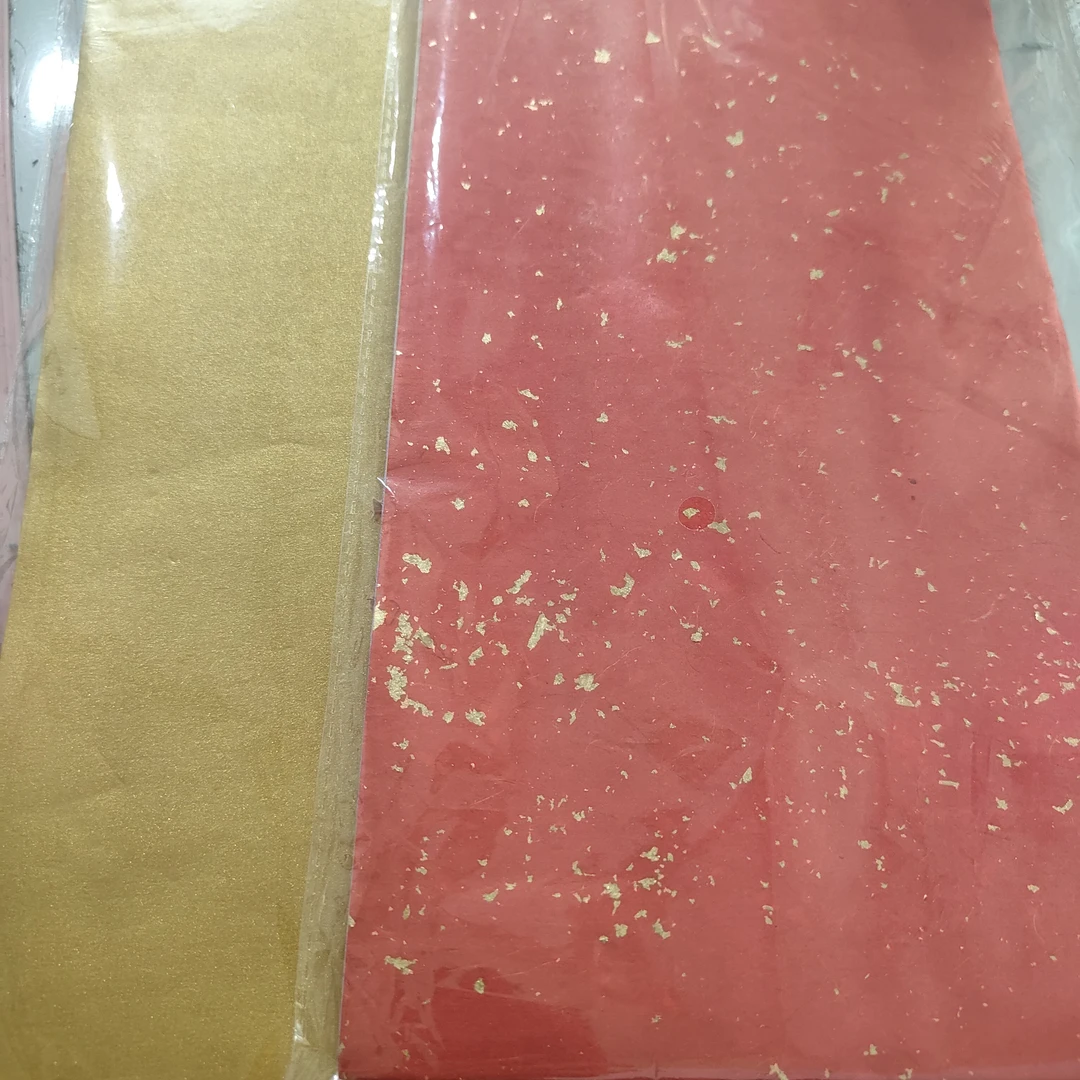 17*34蜡染彩金笺半生熟（100张/包）二包一组