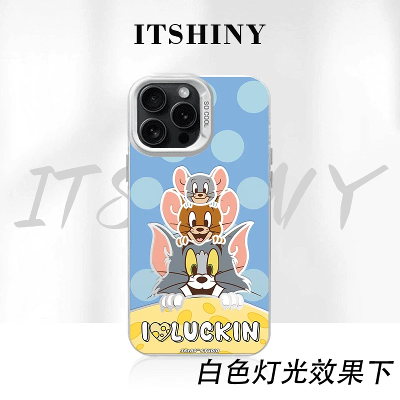 猫和老鼠手机壳彩银适用于苹果华为荣耀小米VIVOPPO一加27