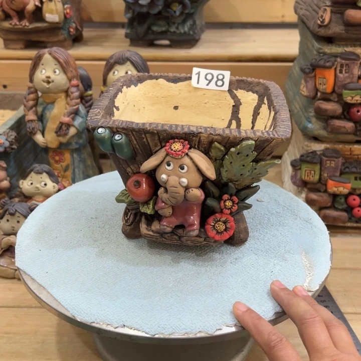 嘻哈微瑕多肉花盆百搭