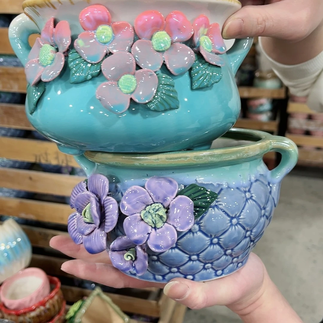 【闪购商品】陶瓷陶瓷多肉植物花盆