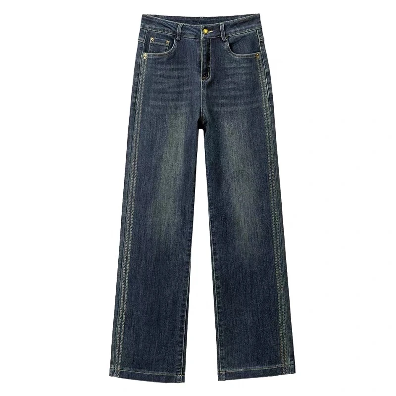 直筒裤牛仔裤（6618（复古蓝）